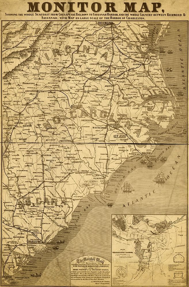 Eastern Seaboard in 1863