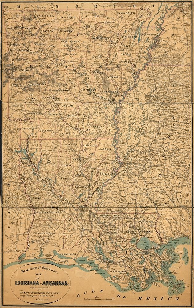 Louisiana and Arkansas