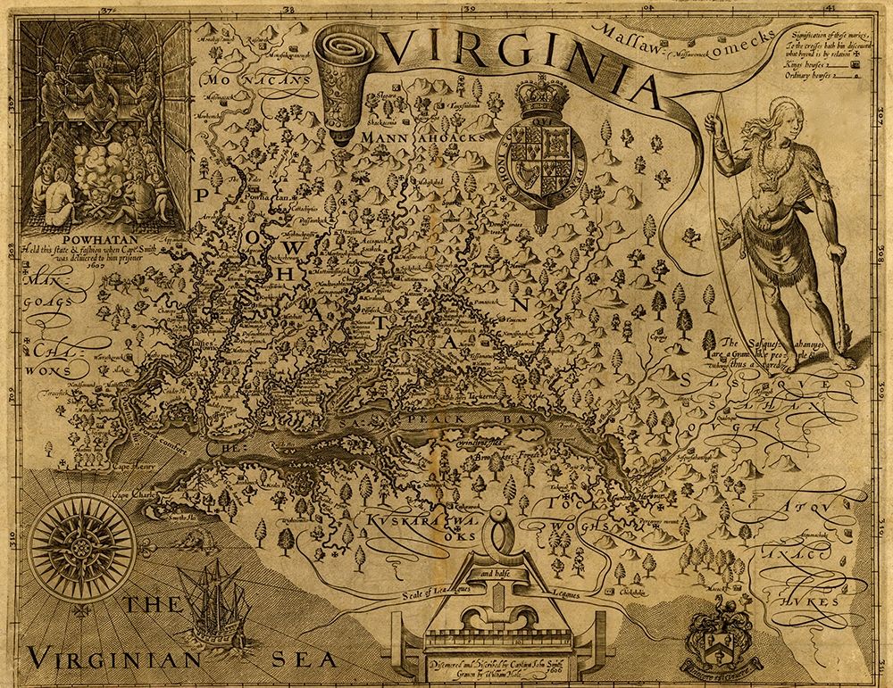 Virginia Discovered and described by john Smith 1606