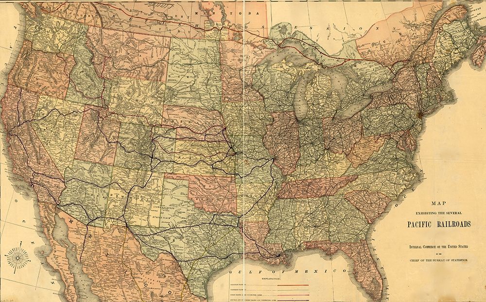 Pacific Railroads of The United States 1883