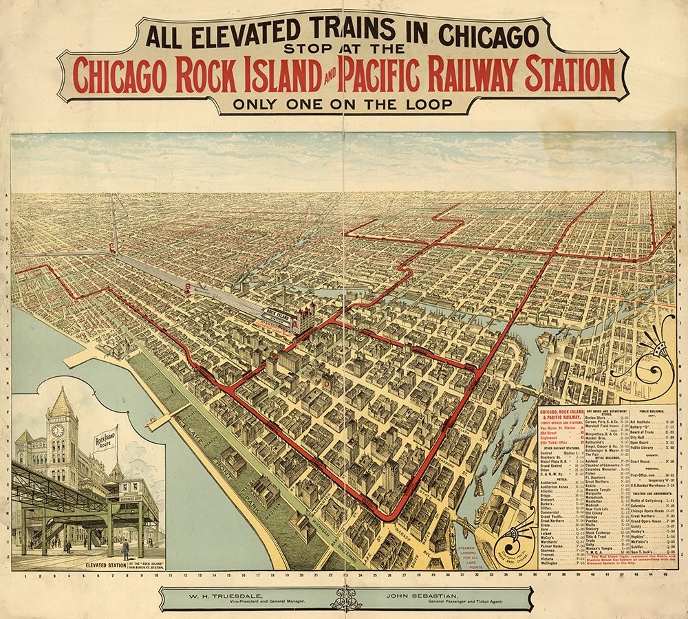 Chicago Rock Island and Pacific Railway Station 1897