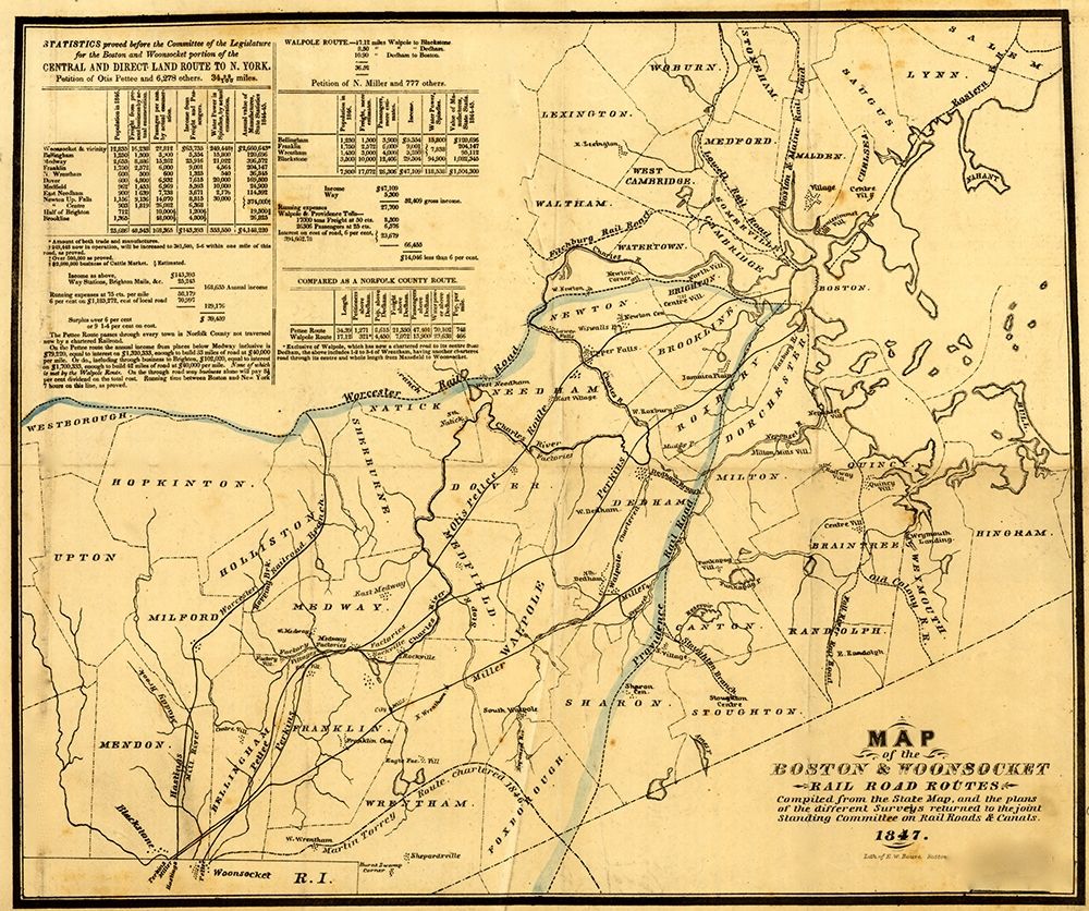 Boston and Woonsocket 1847