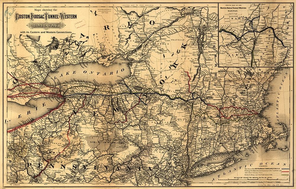 Boston Hoosac Tunnel and Western Railway 1881