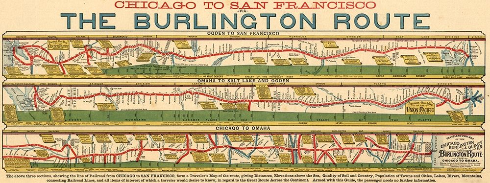 Chicago to San Francisco via the Burlington Route