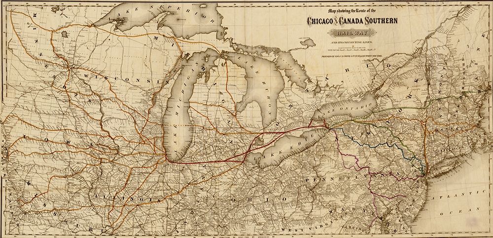 Chicago and Canada Southern Railway 1872