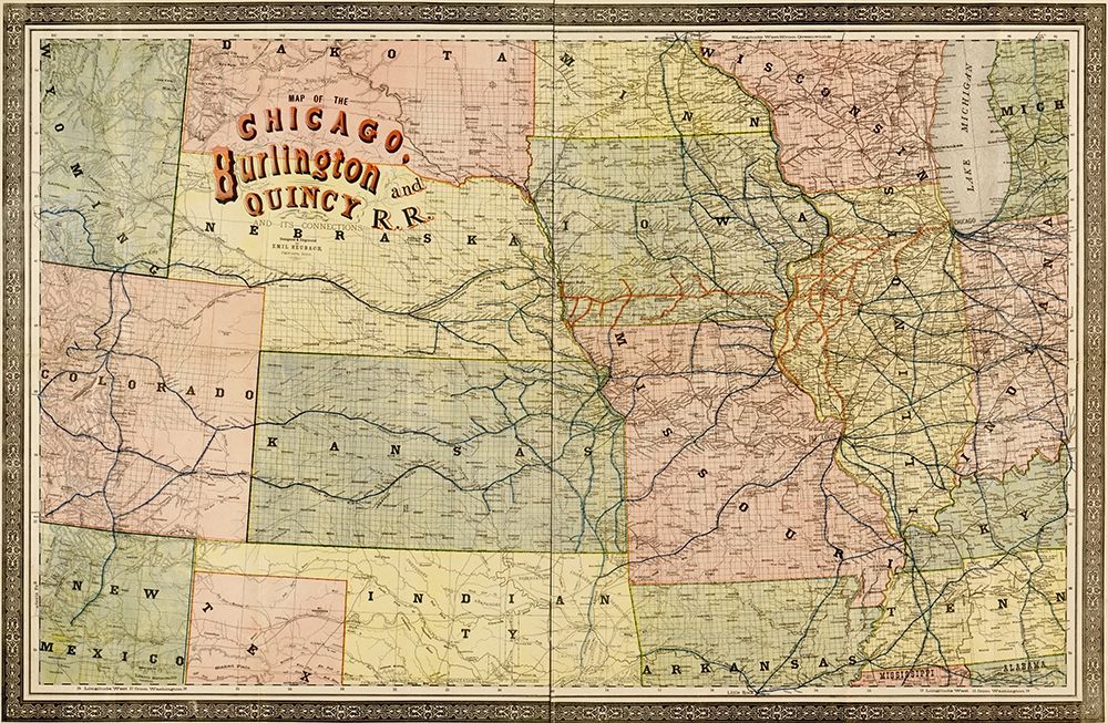 Chicago Burlington and Quincy 1881