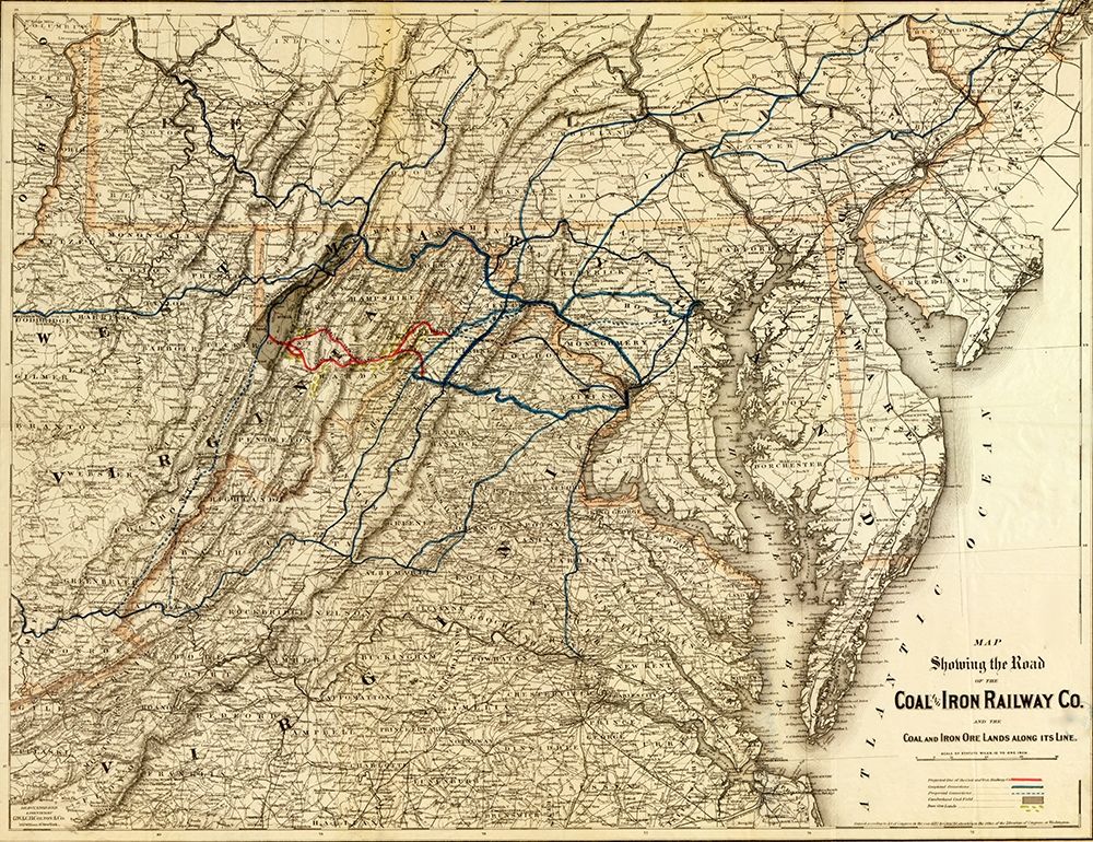 Coal and Iron Railway Co and the coal and iron ore lands along its line 1882