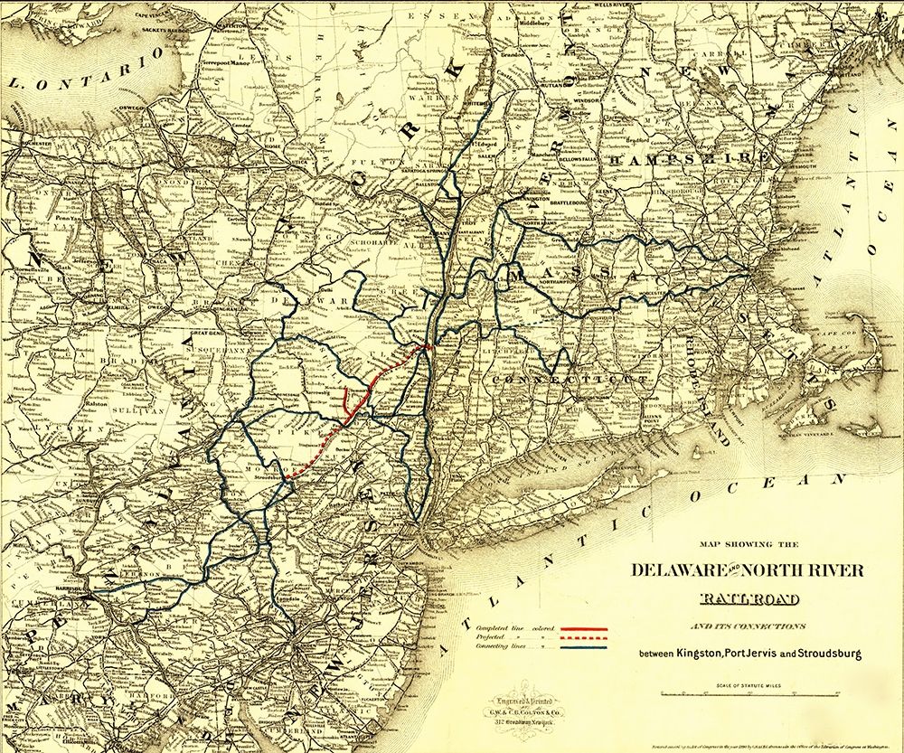 Delaware and North River Railroad 1890