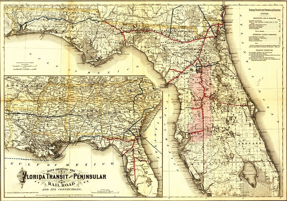 Florida Transit and Peninsula Rail Road 1882
