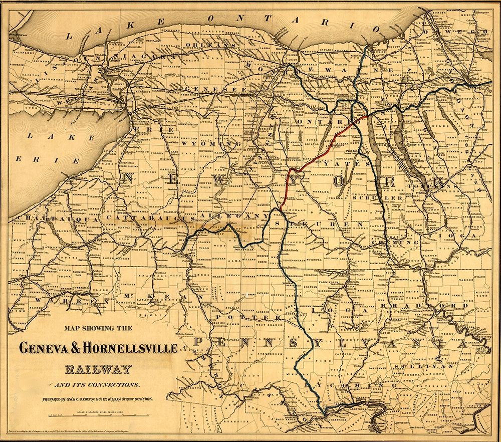 Geneva and Hornellsville Railroad 1875