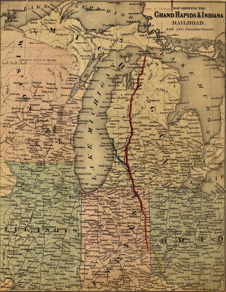 Grand Rapids and Indiana Railroad 1871
