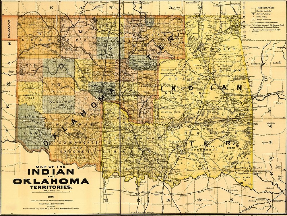 Indian and Oklahoma territories 1892