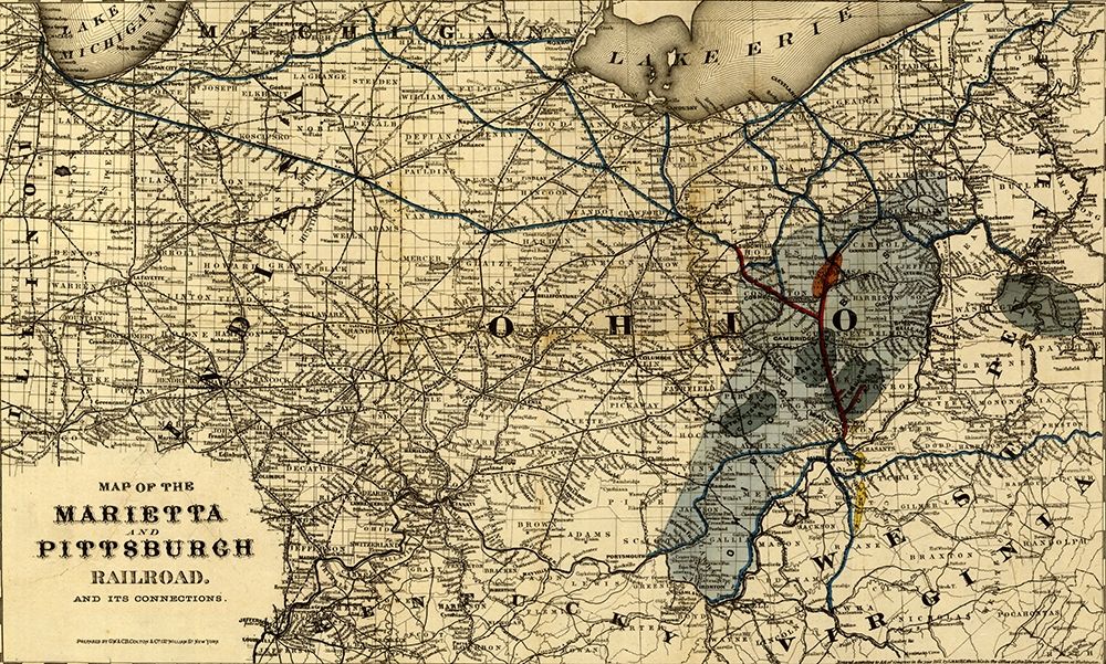 Marietta and Pittsburgh Railroad 1871