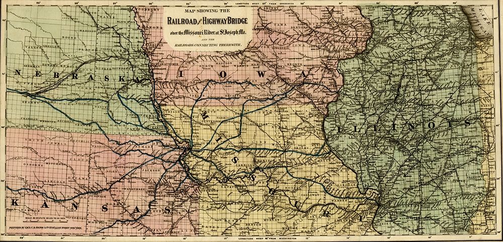 Missouri River at St Joseph 1872