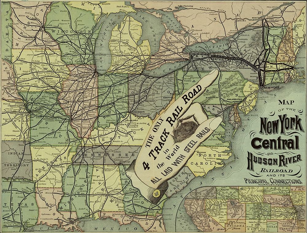New York Central and Hudson River Railroad 1876