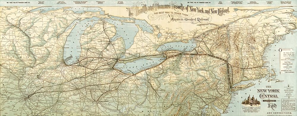 New York Central and Hudson River R R across the North 1893