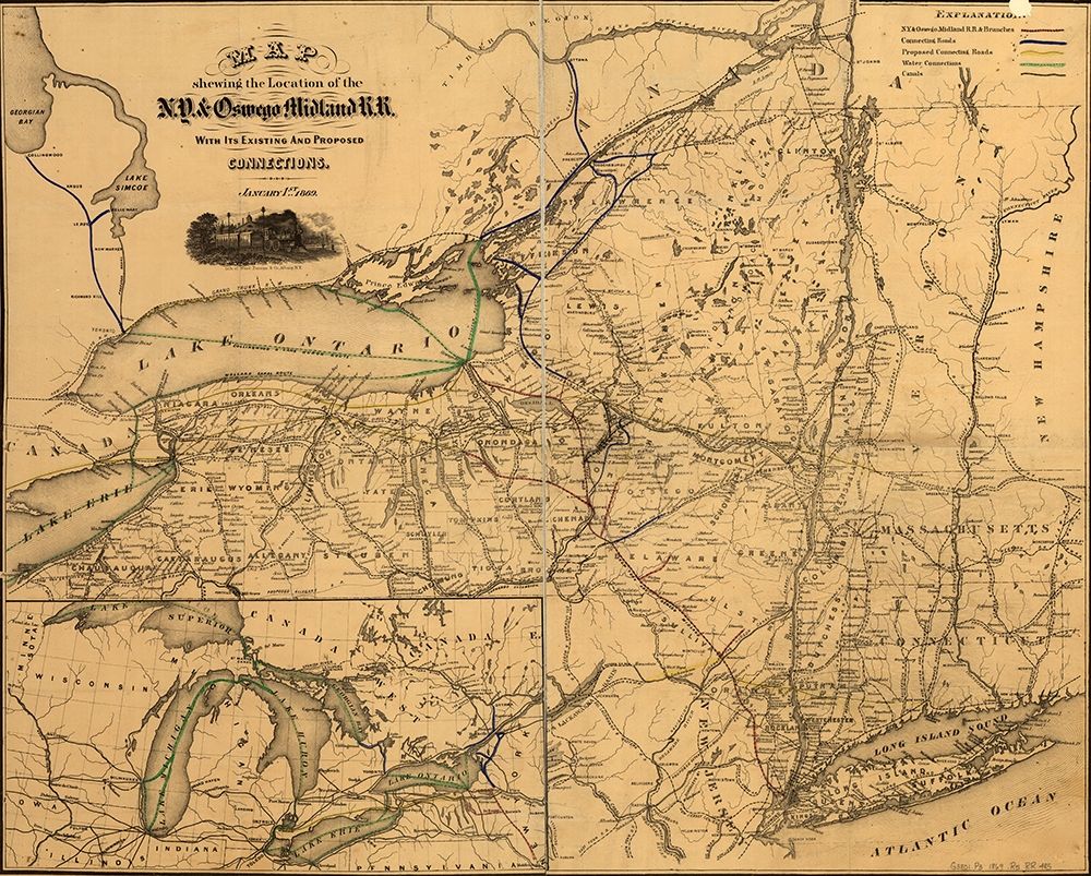 New York and Oswego 1869