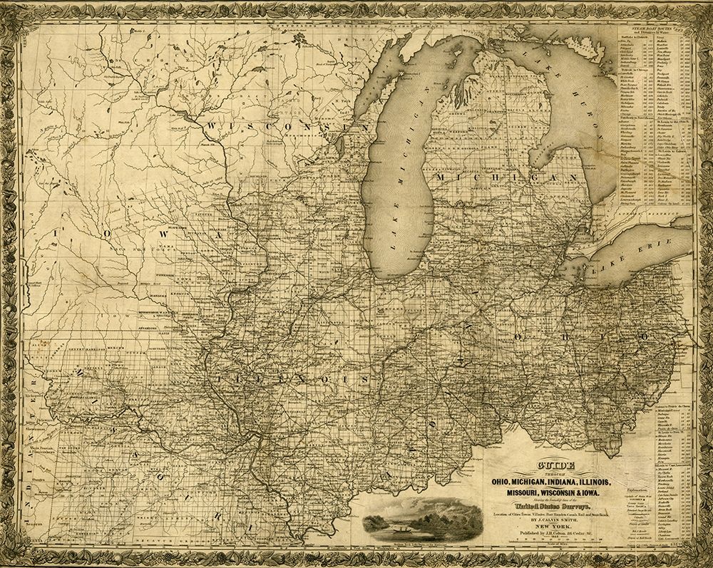 Ohio Michigan Indiana Illinois Missouri Wisconsin and Iowa 1840