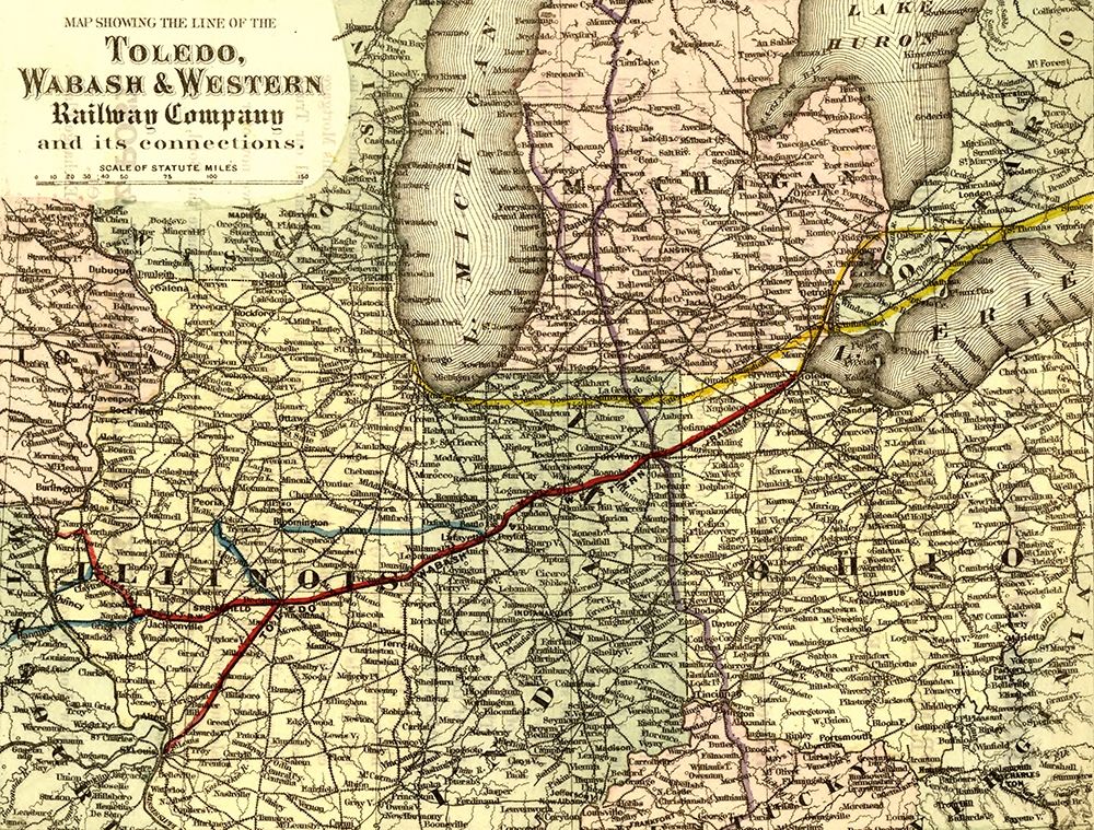 Toledo Wabash and Western Railway Company 1873