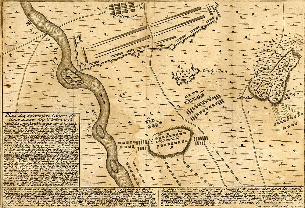 Battle of Whitemarsh Near Philadelphia 1777