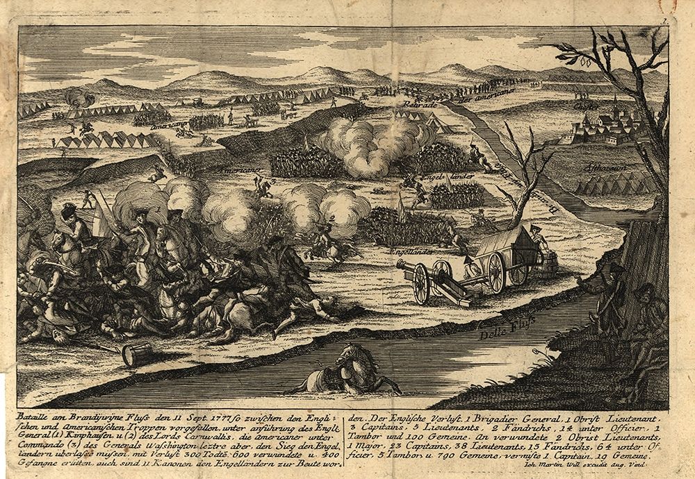 Battle of Brandywine Pictorial 1777