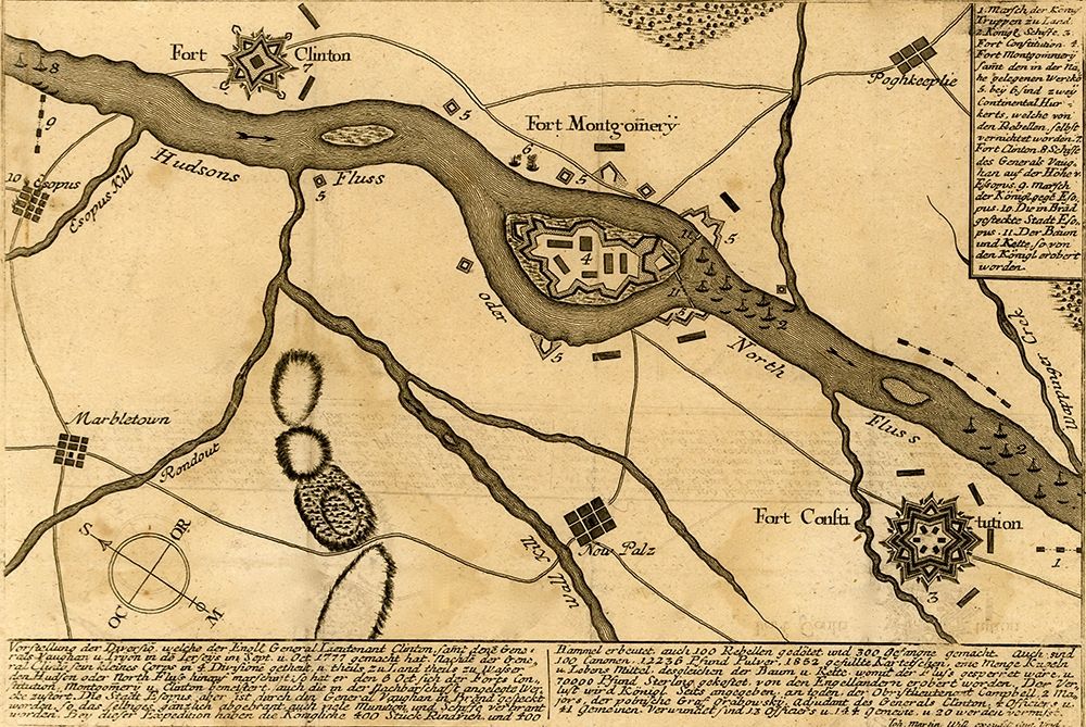 General Clinton at Fort Montgomery 1777