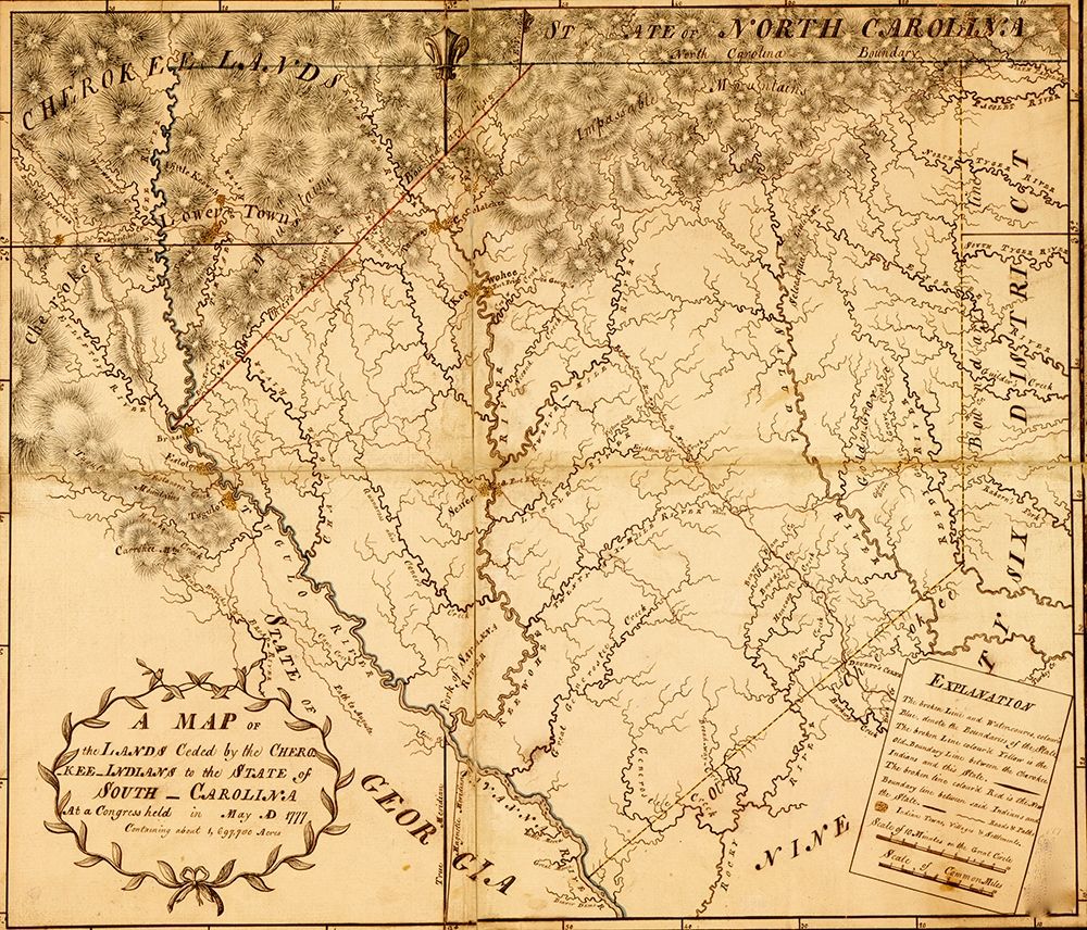 Carolina provide Indian Lands 1777