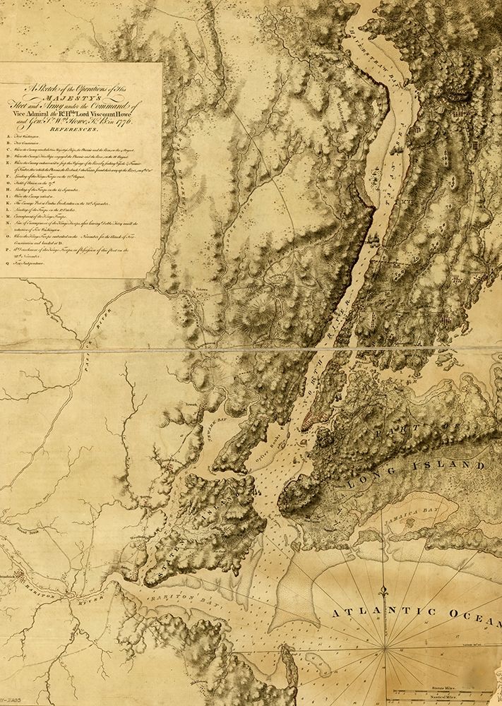 British fleet and army under Howes Command