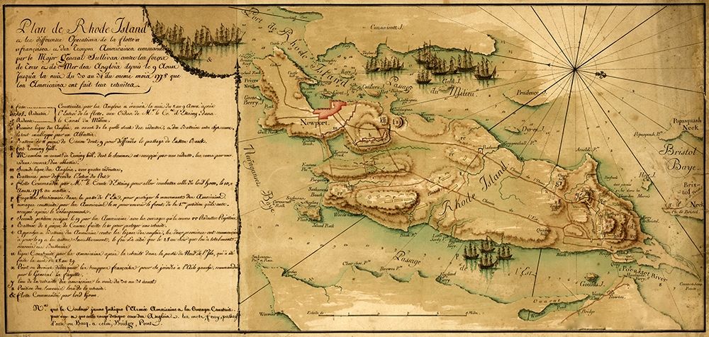 Rhode Island and Operation of the French Fleet 1778