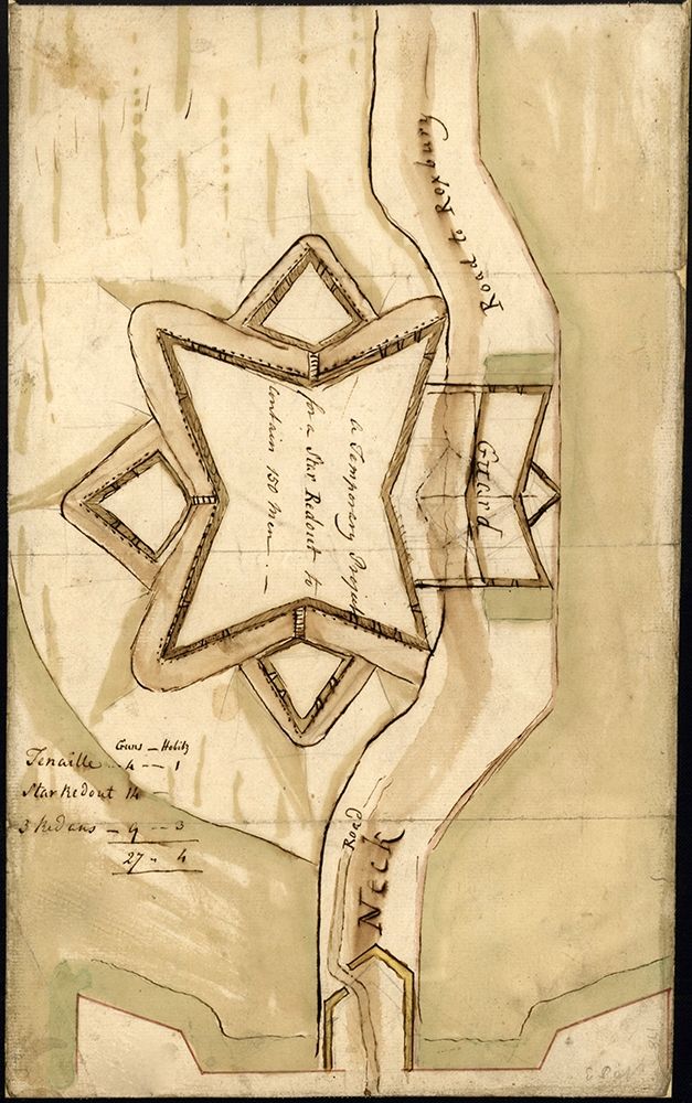 Boston Defenses Star Redoubt 1779