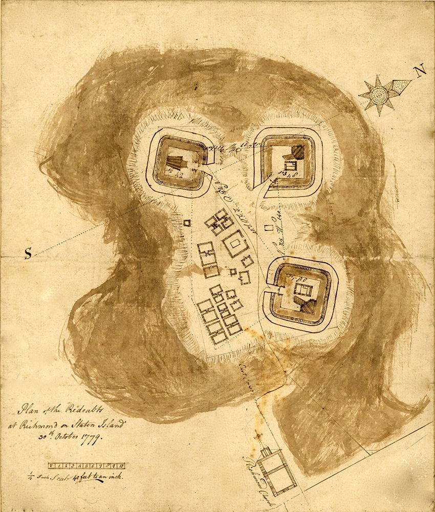 Richmond Defensive fort on Staten Island 1779