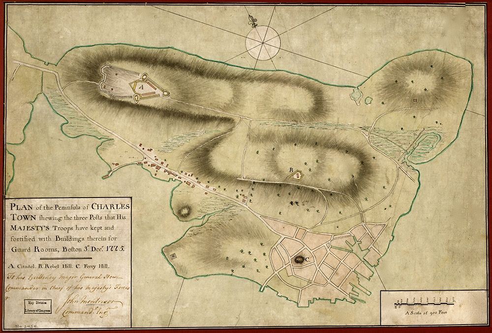 Charles Town Peninsula posts of His Majestys Forces