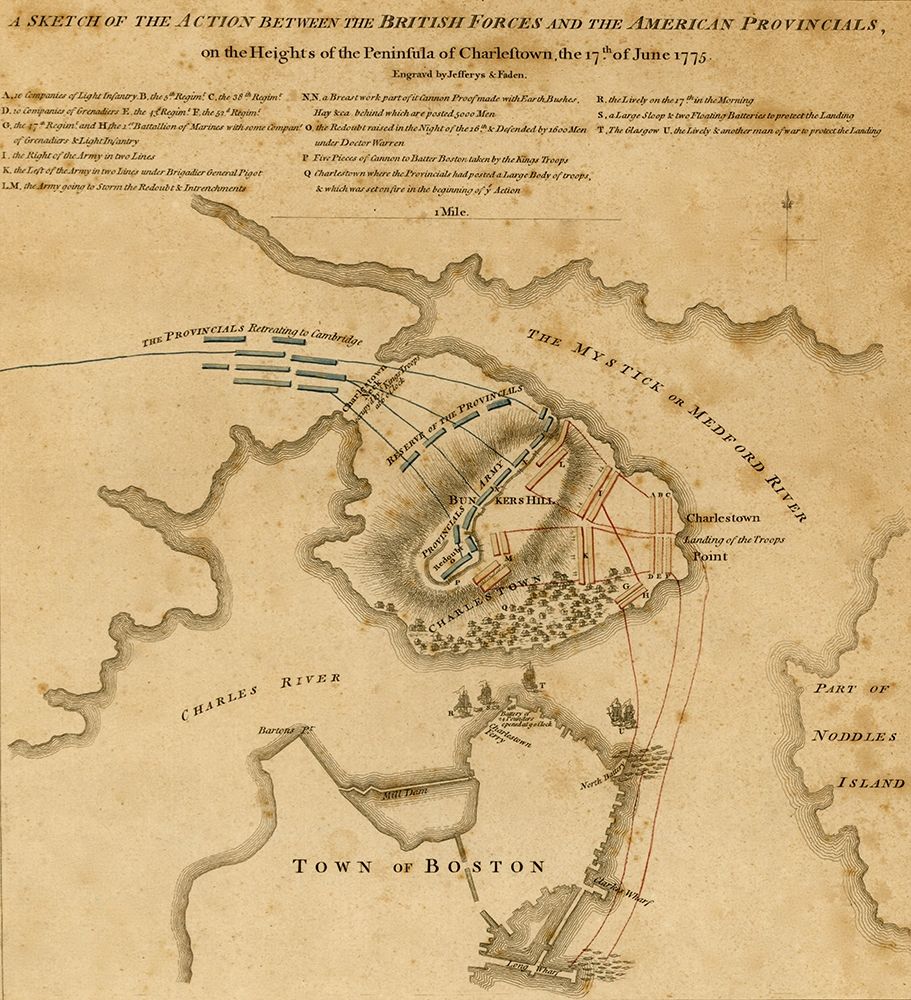 Battle at Charlestown Peninsula 1775
