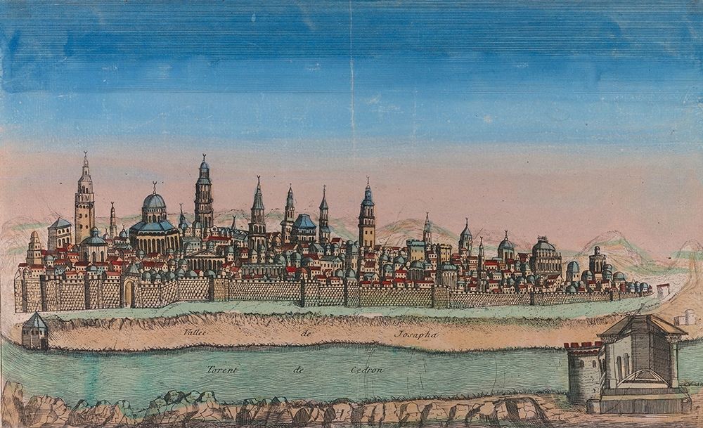 Antique Map of Jerusalem
