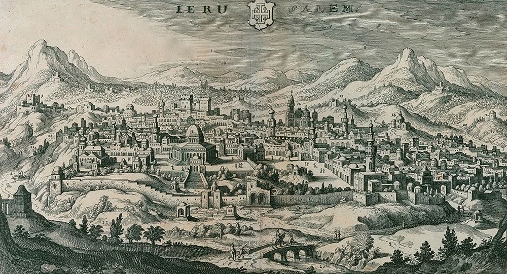 Antique Map of Jerusalem