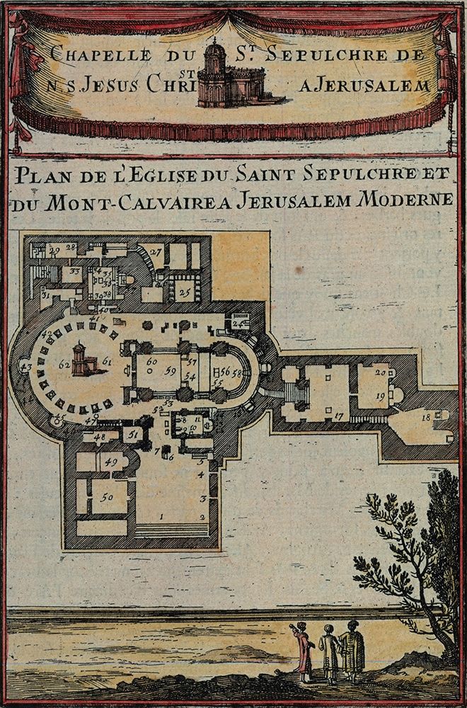 Antique Map of Jerusalem