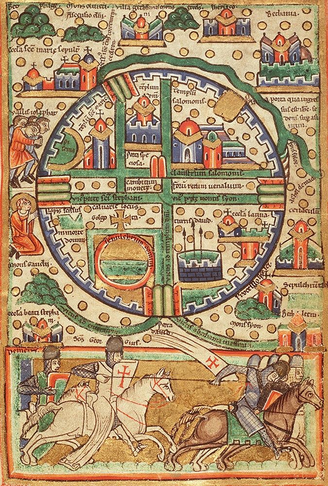 Antique Map of Jerusalem