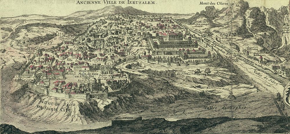 Antique Map of Jerusalem