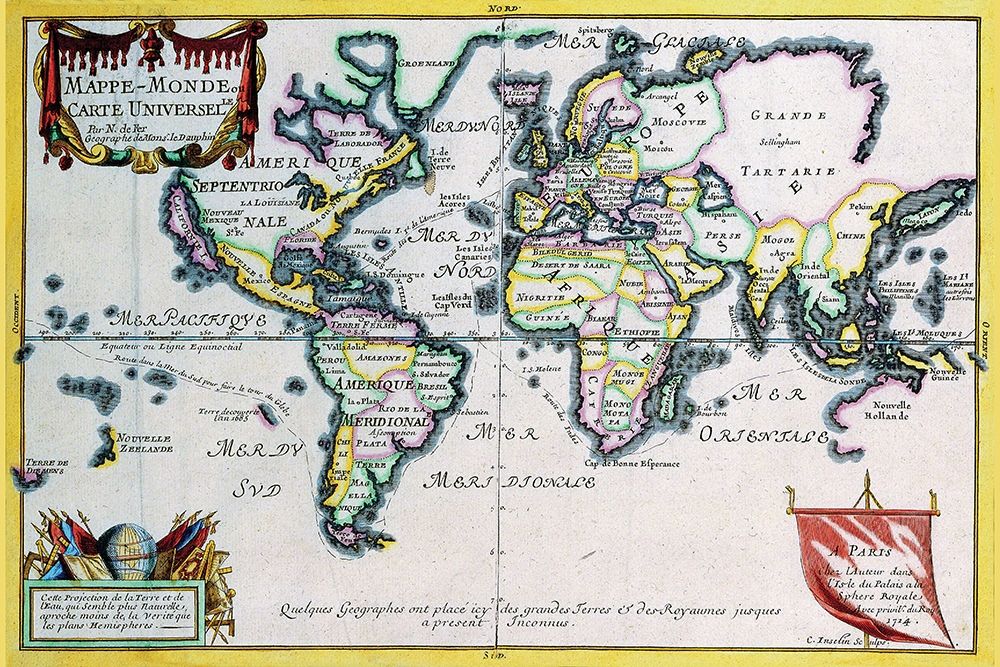 Mappe Monde or Carte Universel