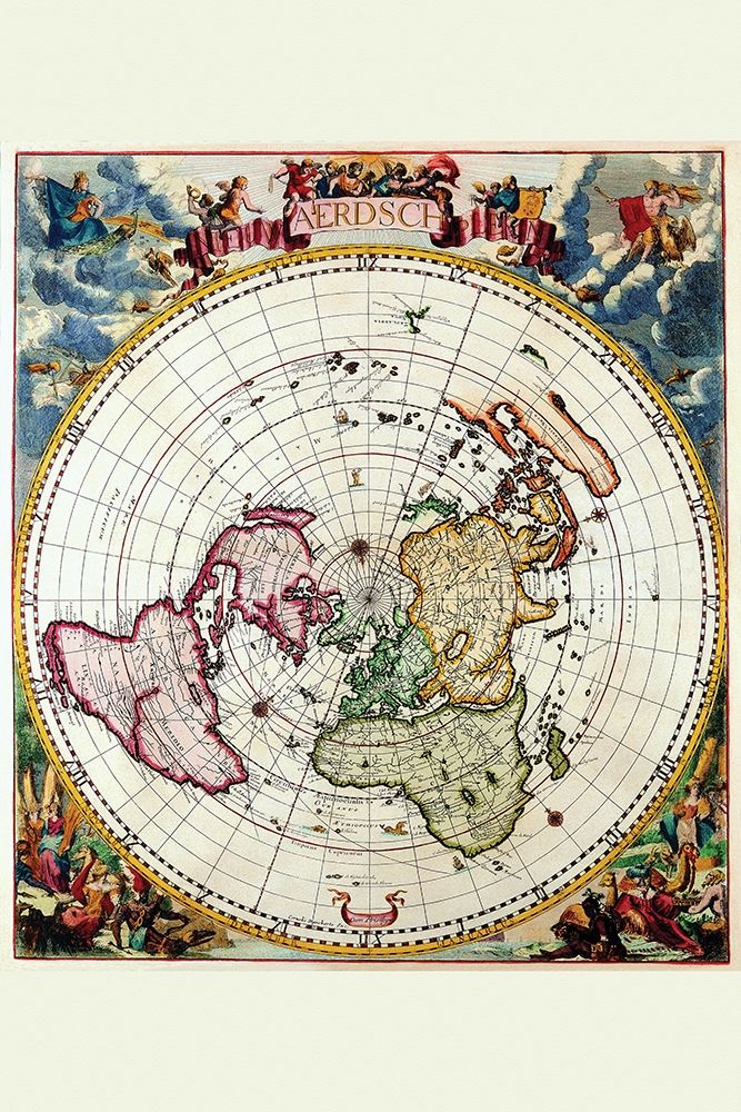 Polar Projection Map of the World