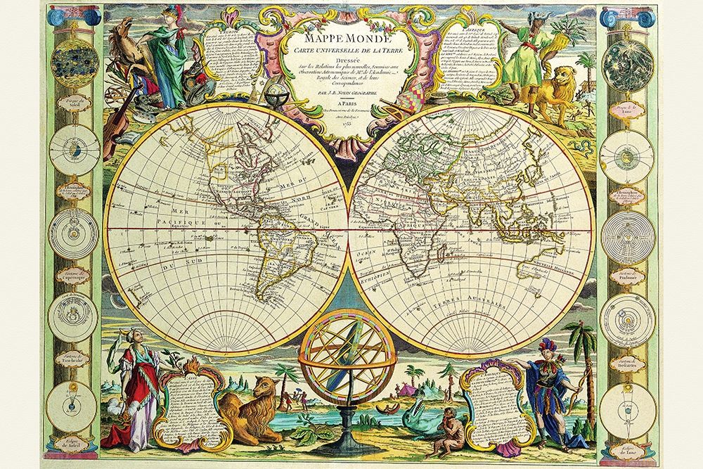 Mappa Monde Carte Universelle de la terre