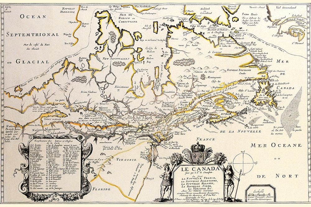 New France or Canada by Champlain