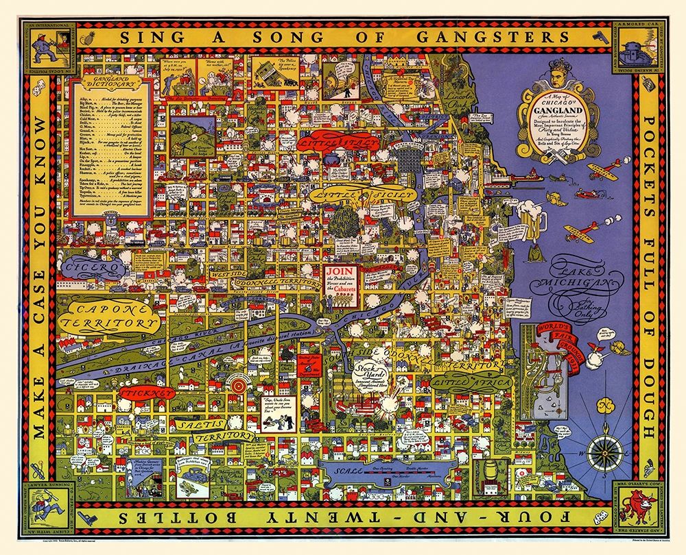 Map of Chicago Gangland