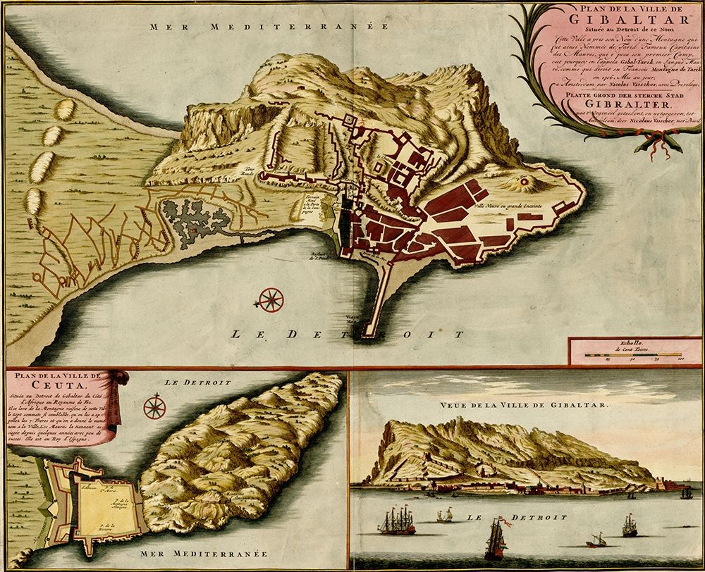 Fortifications at Nice France 1700
