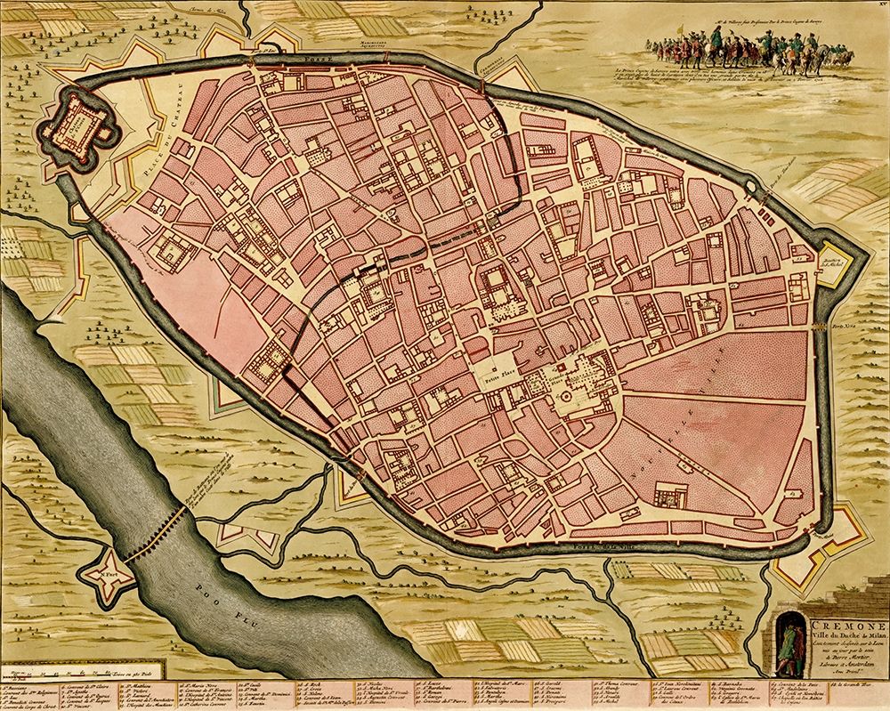 Cuneum or Cuneoin Italy 1700