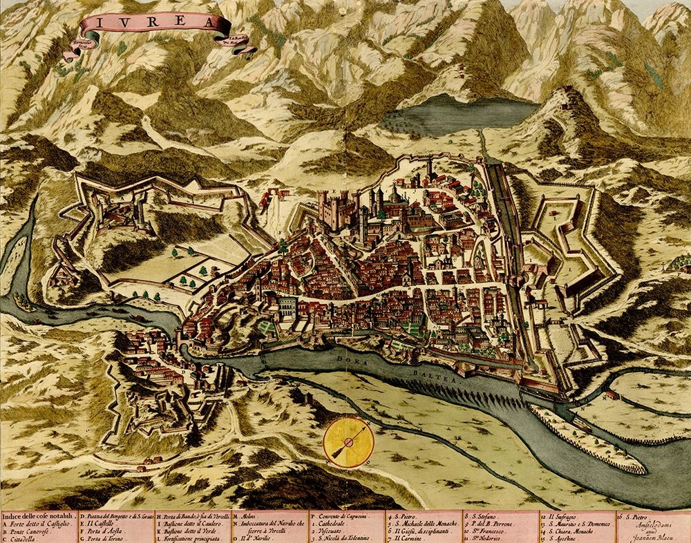 Turin or Torino and Its Envisons 1700