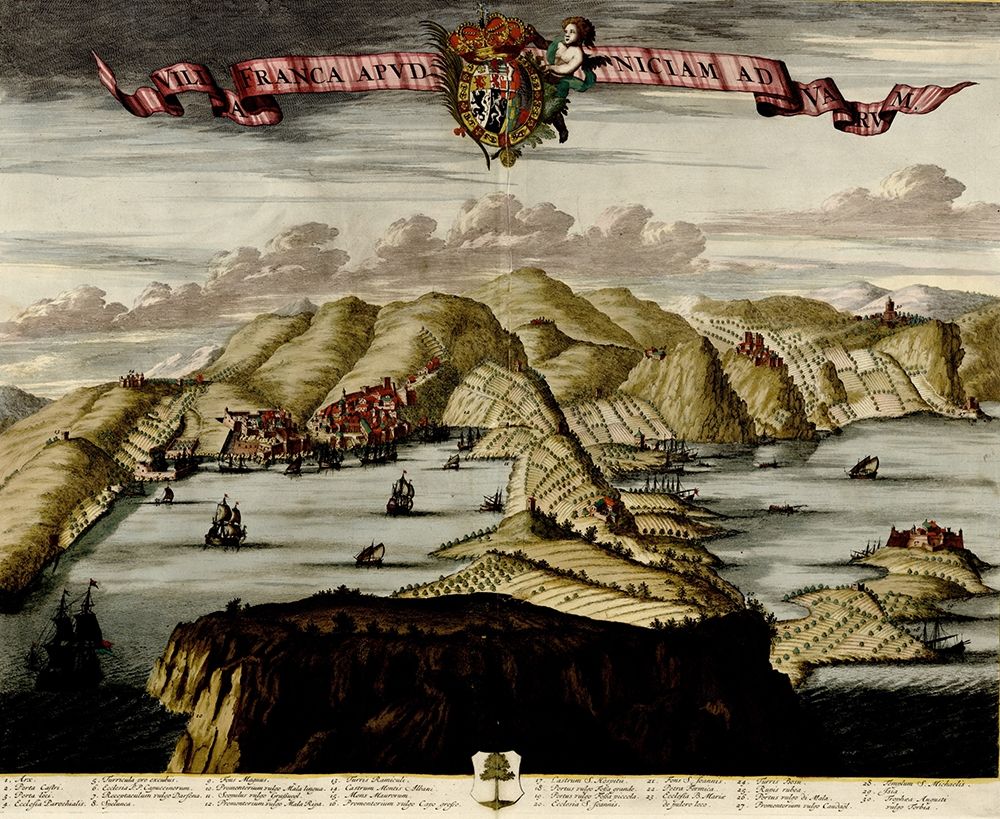Straits and Defenses at Gibraltar 1700
