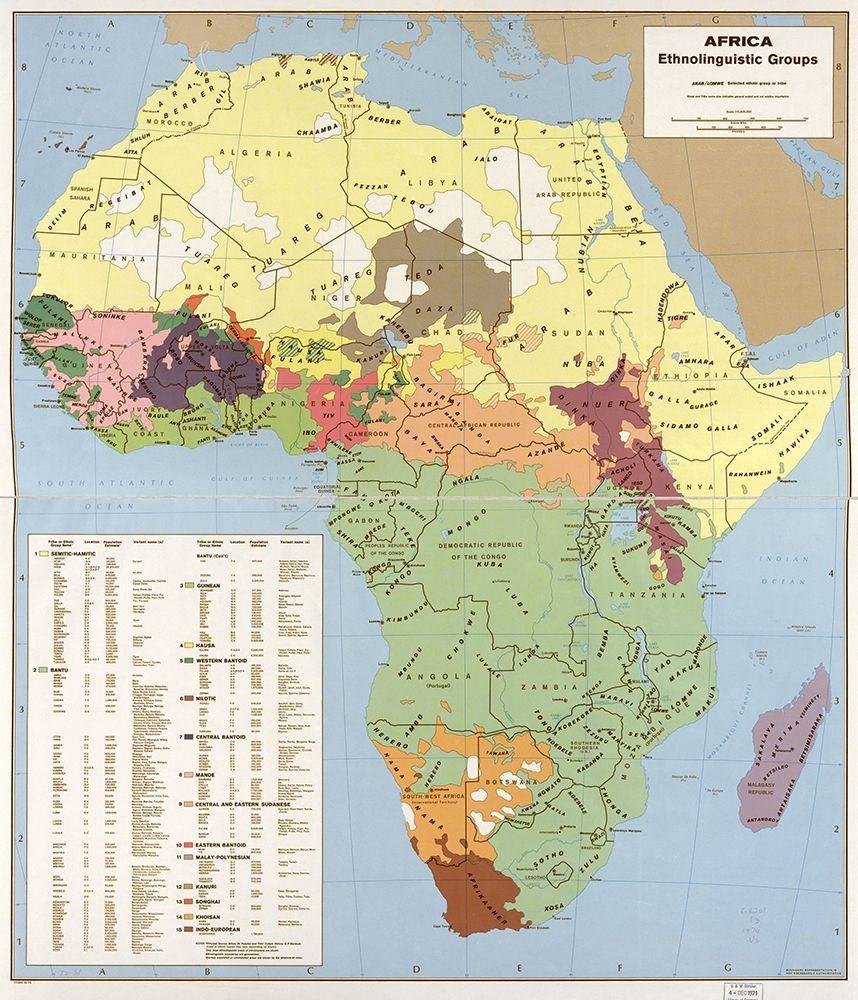 Ethnolinguisitic Map of Africa