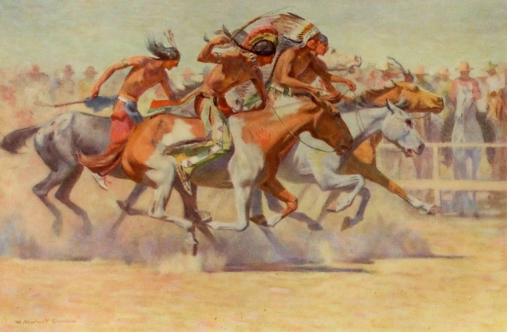 Indians Racing from Scribners 54 1904