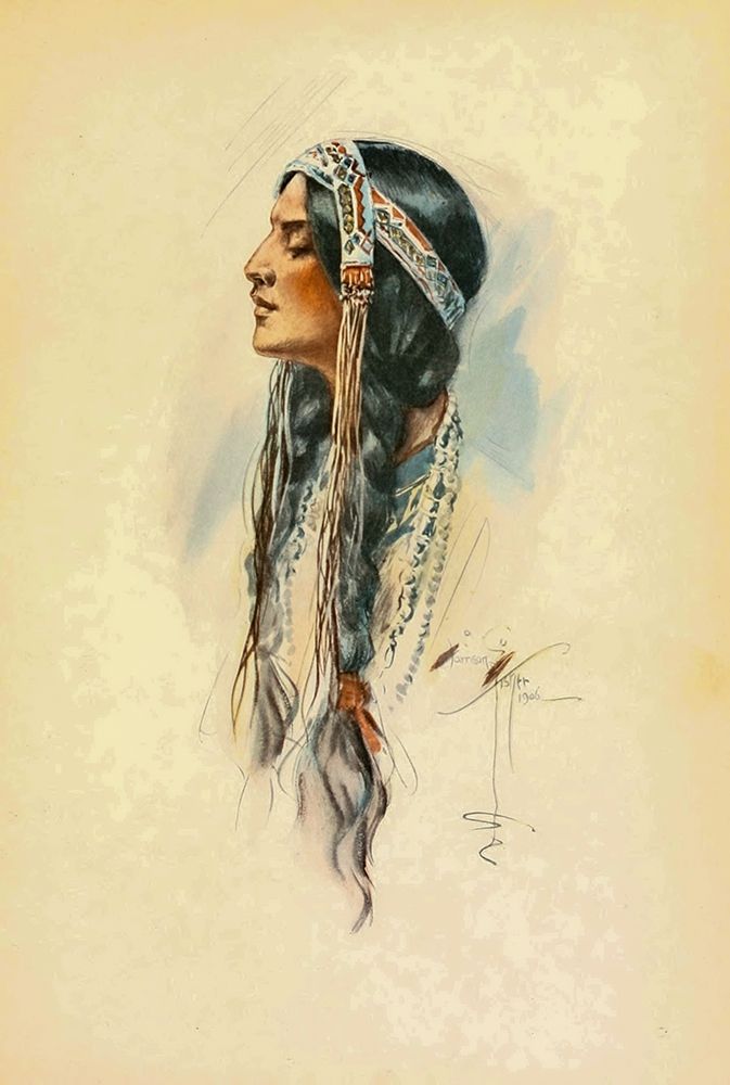 Indian Woman from The Song of Hiawatha 1906